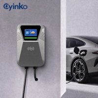 Pengisi Daya EV Portabel Berkualitas Tinggi 7kW Tipe 2 Bersertifikasi CE untuk Acara Luar Ruangan LCD OCPP 2.0 Garansi 24 Bulan