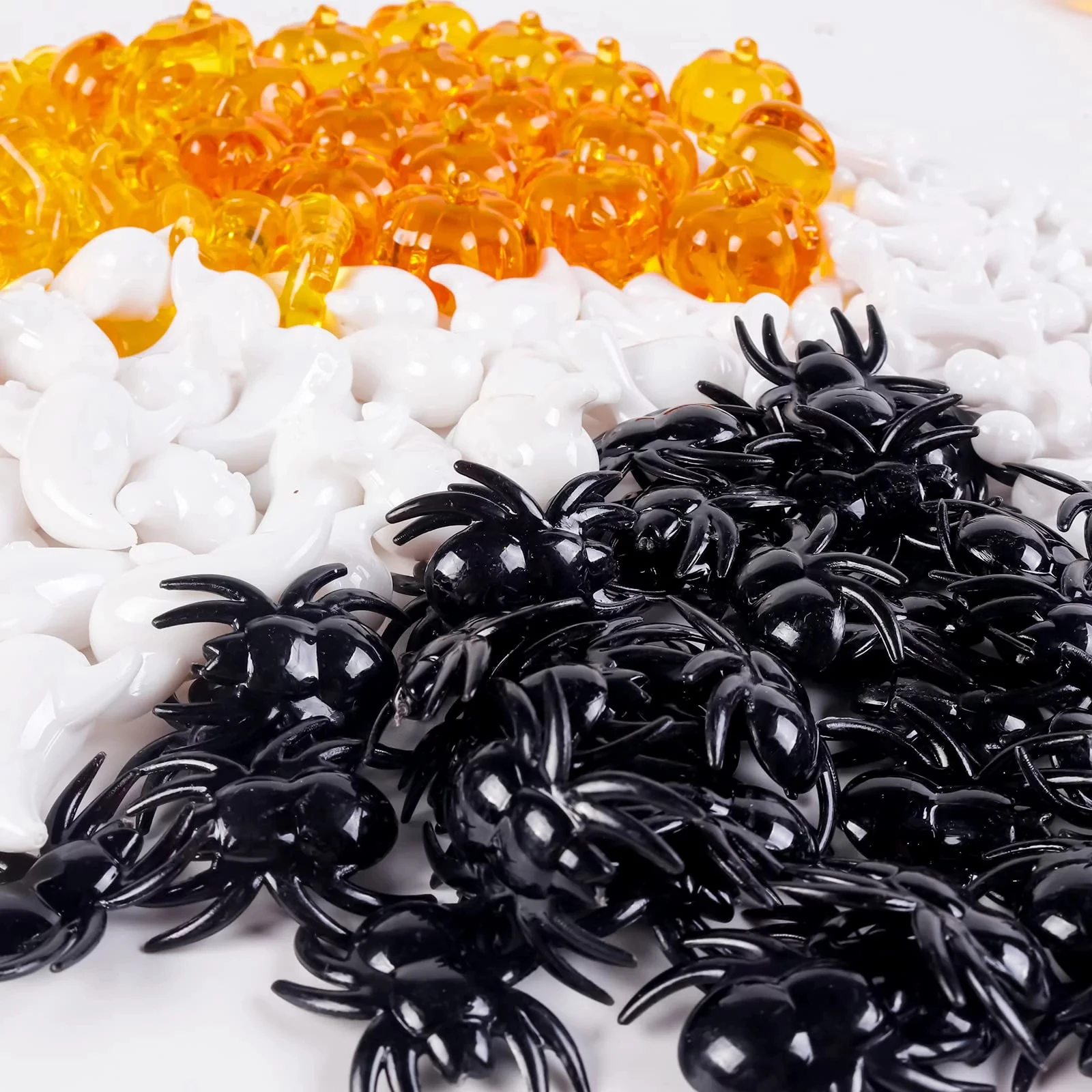 120 Ragni Finti Per Halloween - 5 Misure Diverse - Mini Ragni Realistici In Plastica Nera Per Scherzi E Decorazioni Spaventose - 2