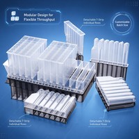 Plaque de puits profonds détachable de 84 alvéoles, configuration 12*7, compatible avec l'extraction d'acides nucléiques TANBead SLA D14800, consommable de laboratoire en PP