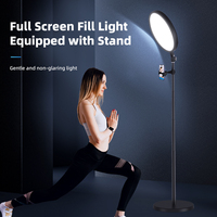 Kit d'éclairage de photographie de lumière de panneau de remplissage de studio de 13 pouces en gros lampe annulaire lumière de remplissage avec trépied pour maquillage vidéo studio en direct