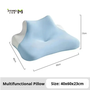 Oreiller multifonctionnel en mousse à mémoire de forme respirante JYM JYM avec housse d'oreiller en soie rafraîchissante, offrant un soutien confortable pour le cou - Product Image 6