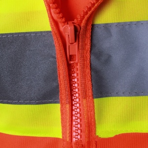 Travailleurs de la chaussée de sécurité Red Mesh America En20471 <span class=keywords><strong>Classe</strong></span> <span class=keywords><strong>3</strong></span> <span class=keywords><strong>Gilet</strong></span> de sécurité réfléchissant orange fluorescent <span class=keywords><strong>haute</strong></span> <span class=keywords><strong>visibilité</strong></span> - Product Image 2