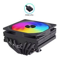 MC75-6 manusia salju RGB LED kipas pendingin udara 120mm pendingin CPU untuk MSI AMD Intel motherboard pendingin Cpu PC Gaming