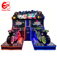 Profitez du simulateur de course de moto dynamique D5 DX, machine de jeu d'arcade