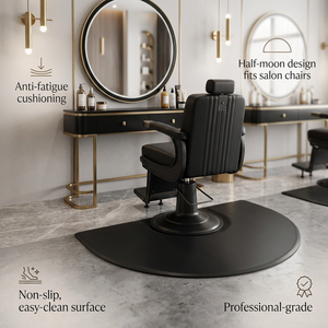 Tapete Antifatiga Redondo Moderno Impermeable para Silla de Barbería y Salón, Alivia la Presión en los Pies, para Barbería, Hotel, Escuela, Taller - Product Image 1