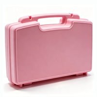 U-S013 Boîte à outils portable en plastique simple moulée par injection PP de 17 pouces, robuste, avec insert en mousse pré-découpé