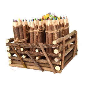 Crayons en bois naturel avec logo personnalisé pour cadeau ou promotionnel - Product Image 5