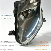 Phares à LED pour Ferrari 458 Italia Spider 2009-2015 OE 265714 265715 avec DRL LED AFS Bi-Xénon HID Ensemble de phares