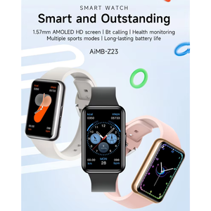 Reloj Inteligente AIMB-Z23 con Llamadas Inalámbricas, Monitor de Frecuencia Cardíaca, Oxígeno en Sangre, Monitor de Sueño, Modo Deportivo, Música, Alarma, Recordatorio <span class=keywords><strong>para</strong></span> Hombres y Mujeres - Product Image 3