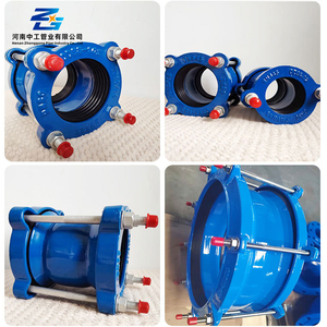 Acoplamiento de hierro pintado en <span class=keywords><strong>azul</strong></span> para línea de descarga de crudo - Product Image 2