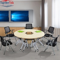 Tables d'Entraînement Pliantes en PVC de Style Minimaliste Moderne pour les Écoles ; Bureaux et Chaises d'Étudiant Personnalisés