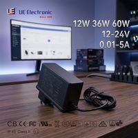 Adaptateur secteur OEM à découpage, entrée 80-264V AC/DC, sortie 12V 15V 19V 21V 24V 3.5A 4.5A 5A 12W 36W 60W, adaptateur secteur mural