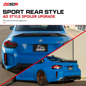 Aileron arrière en fibre de carbone sèche style AD pour BMW M2 G87 Série 2 G42 M240i 230i Coupé <span class=keywords><strong>2022</strong></span>+ - Product Image 6