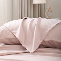 Ensemble de literie de luxe 4 pièces Draps de bambou modernes 300TC Soft Breathable Deep Pocket Durable et élégant