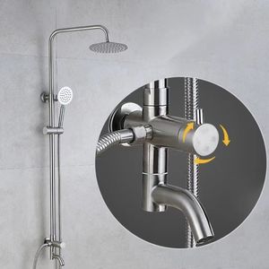 Vente en gros en acier inoxydable à trois fonctions <span class=keywords><strong>robinet</strong></span> <span class=keywords><strong>de</strong></span> douche à eau froide simple ensemble <span class=keywords><strong>de</strong></span> douche à effet pluie mural robinets <span class=keywords><strong>de</strong></span> bain-douche simples - Product Image 4