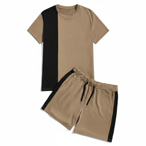 Nouveau design d'ensemble de shorts pour hommes ensemble de shorts de gymnastique pour hommes ensemble de shorts d'été pour hommes ensemble de vente en gros de prix raisonnable Service OEM - Product Image 1