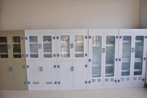 PP Vaso cabinet mobili da laboratorio PP reagente Ph armadio di stoccaggio chimico del basamento mobile con sistema di scarico - Product Image 6