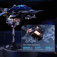Robotime Rokr Jouets faits à la main Cadeaux DIY Crafts MI06 Kit de modèles de raies manta mécaniques Puzzles en plastique 3D