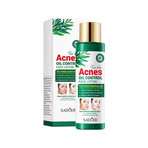 SADOER Hot Sale Natural Organic Tea Tree Moisturizer Essence Anti Aging Brightening Anti Acne Facial Oil Control Face Lotion