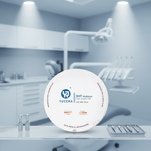 Bloque de Zirconia de Alta Translucidez Yucera, Bloques de Zirconio Dental para Coronas Permanentes, Uso en Laboratorio, Zirconia Blanca - Product Image 1