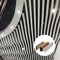 Système de plafond à lamelles en aluminium, panneaux de plafond métalliques linéaires pour la décoration intérieure des centres commerciaux et des hôtels, fabricant