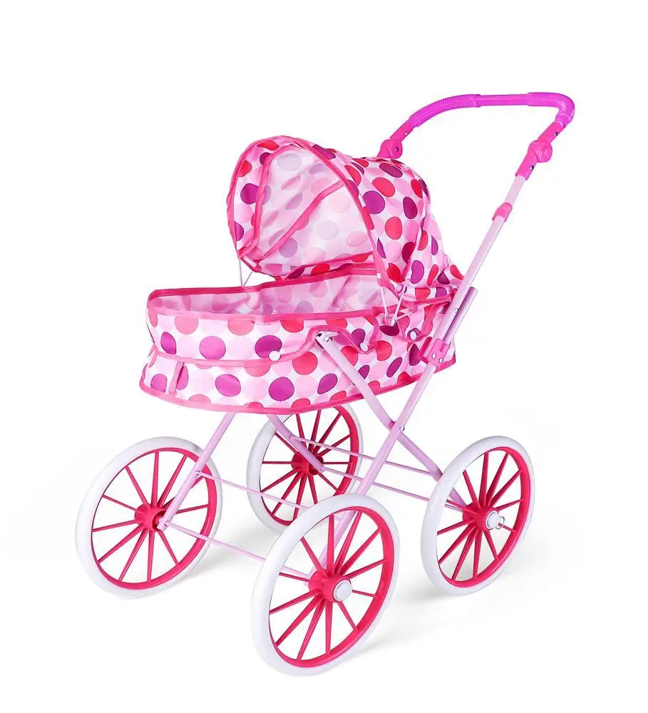 Mode faltbare Eisen Kinderwagen Spielzeug schöne Baby puppe Kinderwagen Spielzeug Kinder rosa schöne Kinderwagen Spielzeug