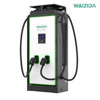 Bornes de recharge pour véhicules électriques 80 kW, compatibles RFID/POS/APP/OCPP, certifiées CE, CCS2, compatibles Tesla, double borne, longueur de câble en option, chargeur VE