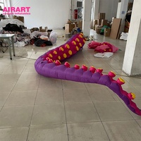 Tentacules de pieuvre gonflables roses, décorations de fête, animaux gonflables en forme de tentacules de pieuvre