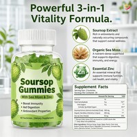 3-in-1 Zuurzak Gummies Immuunondersteuning Spijsverteringsgezondheid Natuurlijk Fruit Supplement Dagelijkse Voeding Volwassenen Welzijn OEM ODM 60 stuks