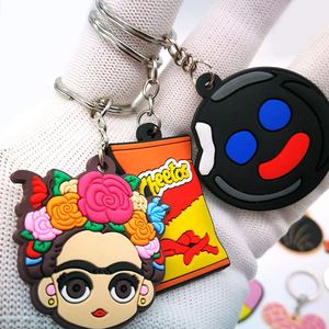 Hot Sale Mexican Style Pvc Rubber Keychain Cute Mickey Head <b>Pendant</b> Animation Advertising Gift Bag Accessories Doll Keyrings - Product Image 2