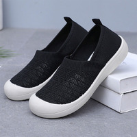 Sepatu kasual nyaman, sepatu kasual rajutan low-top, sepatu kasual jalan kaki berkualitas tinggi