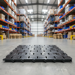 Piso de Plástico PP Reforzado con Rejilla para Estiércol, para Cría de Cerdos y Ovejas, Fácil de Limpiar, Verde y Negro - Product Image 1