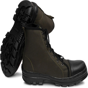 High Quality Denim Boots For Men Lace Up Durable Ankle Boots Strong Grip Sole Soft Cushioned Inner Lining Casual Shoes - Product Image 3