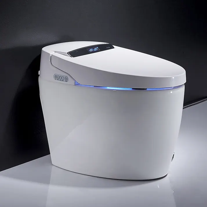 Inodoro con sensor bathroom intelligent heated smart toilet ceramic S trap siphonic toilet commodes