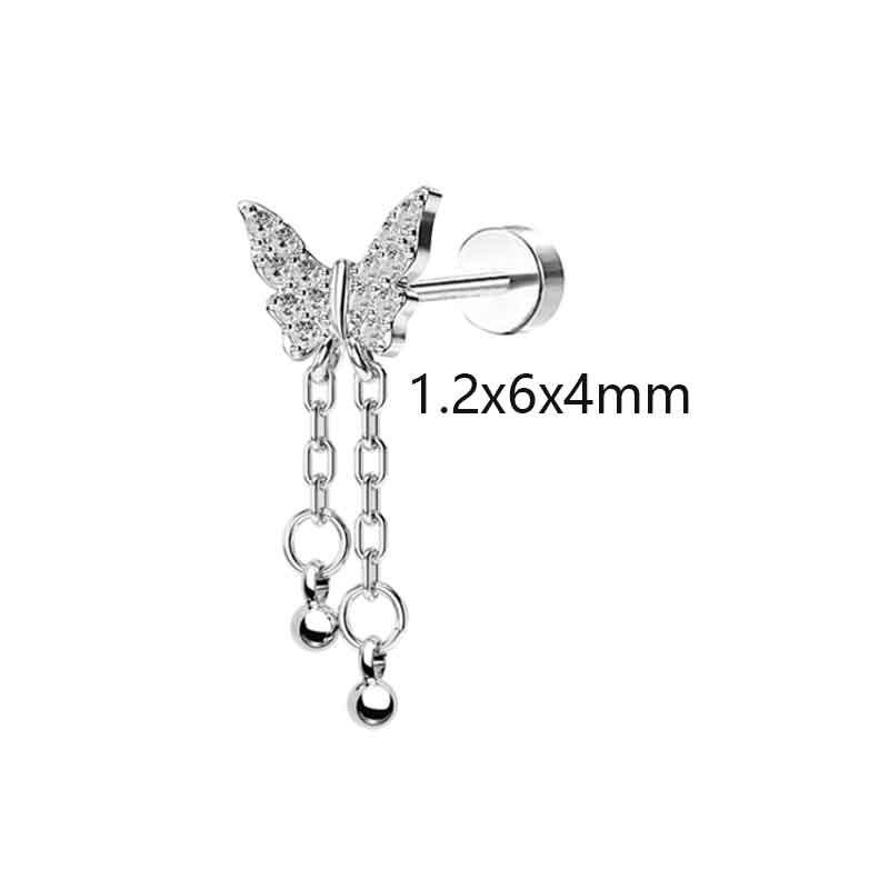 Ear stud Silver