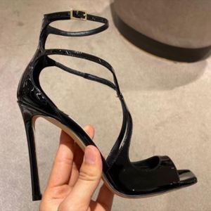 Sandalias de Tacón de Aguja de Satén de Lujo, Zapatos de Fiesta de Diseñador para Mujer - Product Image 3