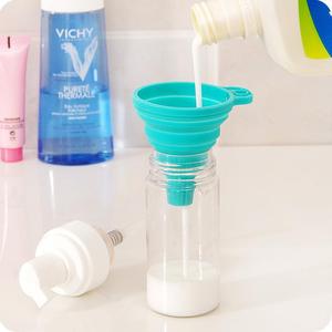 Silicone Collapsible Funnel Wide Mouth Oil Wine Pouring Kitchen Household Small Telescopic Folding Funnel Blue Green Pink White - Product Image 3