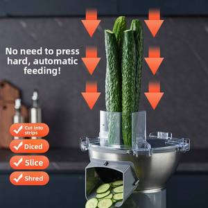 Cortador de Verduras Multifunción para Cocina: Cubos de Rábano, Granulador de <span class=keywords><strong>Cebolla</strong></span>, Rebanador de Patatas, Tiras de Mango, Picador Comercial para Cantina - Product Image 1