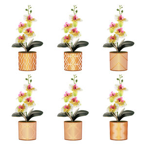 YICAI-Planta Artificial en maceta, bonsái personalizado, patrón de arcilla de imitación, decoración de plantas falsas Oem - Product Image 4