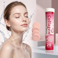 Produits de beauté pour la peau à marque privée, comprimés effervescents de collagène marin éclaircissant la peau, 1000 mg