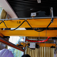 Pont roulant monopoutre SEVENCRANE 5T électrique avec moteur PLC et télécommande, hauteur de levage 50m, triphasé 380V