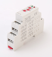 Relais multifonctionnel sur rail DIN 8 broches 220V monophasé avec indicateur LED et minuterie pour appareils électriques