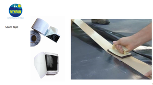 Membrane d'étanchéité auto-adhésive en caoutchouc EPDM pour toiture, ruban d'étanchéité EPDM auto-adhésif 1,5 mm, membrane de toiture EPDM - Product Image 5