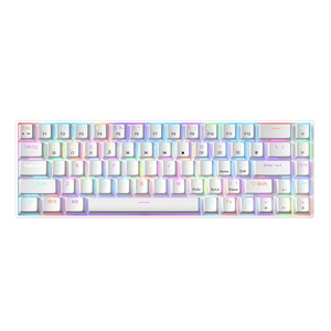 Teclado mecánico para juegos con cable, personalizable, intercambiable en caliente, RGB, azul-rojo, eje 68 filas, teclado en idioma ruso para juegos con cable - Product Image 1