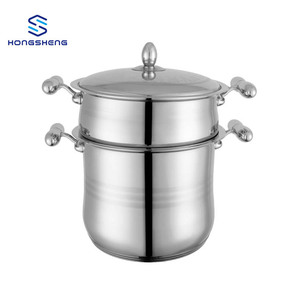 Nouveautés : <span class=keywords><strong>Couscoussier</strong></span> en Acier Inoxydable 201, Forme Bombée, Cuiseur Vapeur Double Étage, Marmite à Soupe, Grande Capacité - Product Image 4