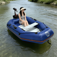 Bateau de sauvetage d'urgence pliable en PVC, monoplace, léger, durable, rigide, épaissi, stable, pour la dérive, type yacht sportif électrique