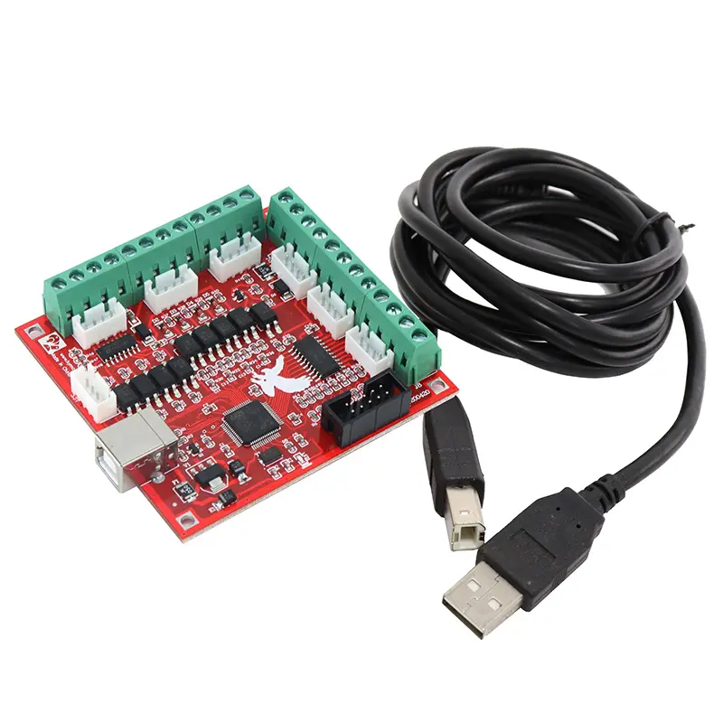 HanBuild Stepper Motor 4-axis Kit 1.5A 40N.CM USB Power Controller MACH3 4pcs A4988 Mini Driver For 3D Printer 17hs4401 Nema17