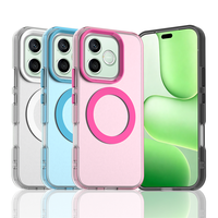 Coque de téléphone magnétique en TPU+PC givré de qualité supérieure, anti-traces de doigts, protection d'écran surélevée, antichoc pour Honor 600/600 Pro/600 Lite