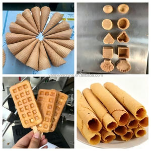 เครื่องทำโรลไข่อัตโนมัติรุ่นใหม่ พร้อมระบบควบคุมแบบสัมผัสสแตนเลส สำหรับทำโคนไอศกรีม เวเฟอร์ บิสกิตแท่ง และเปลือกทาร์ต - Product Image 2