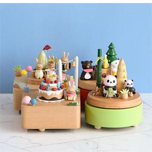 Custom universale del mondo 80 giorni regali decorazione carillon in legno per l'amico regalo - Product Image 6